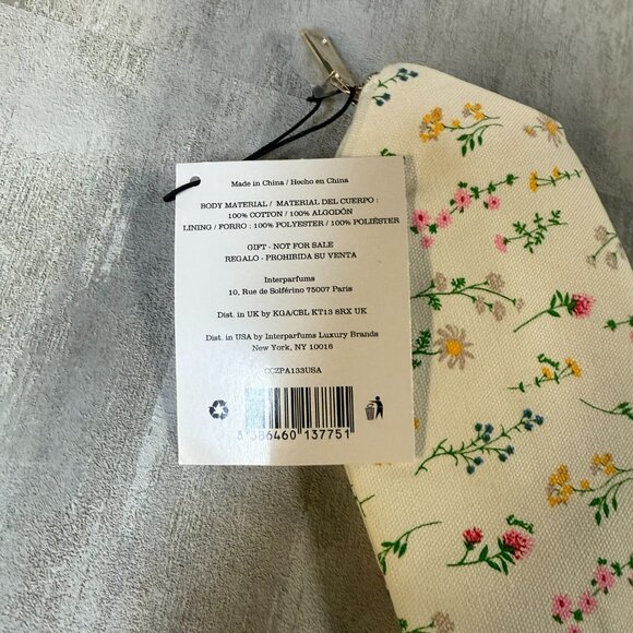 NEW - Coach Fragrance Cotton Toiletry Pouch/Clutch - 12X4 - Picture 6 of 7